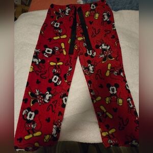 Disney Red Mickey Mouse Pajama Pants